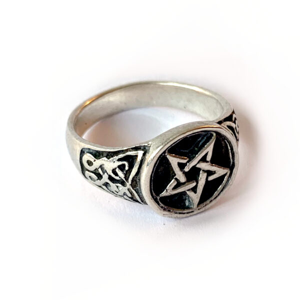 Silverring Gothic Pentagram S925